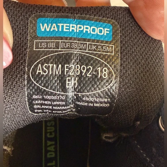 Ariat Rebar Wedge Moc Toe Waterproof Leather Work Boots Women’s Size 8B - Picture 11 of 12